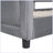 Modern Upholstered Daybed with Classic Stripe Shaped Headboard-1476237347