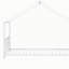 Lit plateforme double en métal, blanc