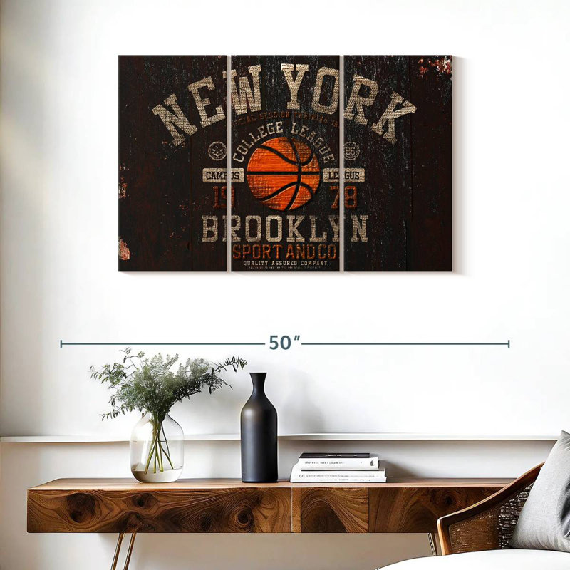 Sireci College Basketball, 24" H x 38" W