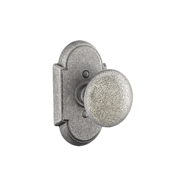 Bouton d’intimité avec # 1 rose Jamestown, Acier inoxydable satiné
