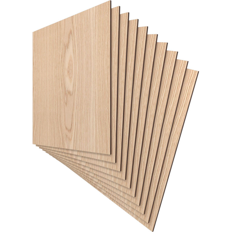 Planches en bois, Chêne, H 23,75 po x l 23,75 po x P 0,38 po