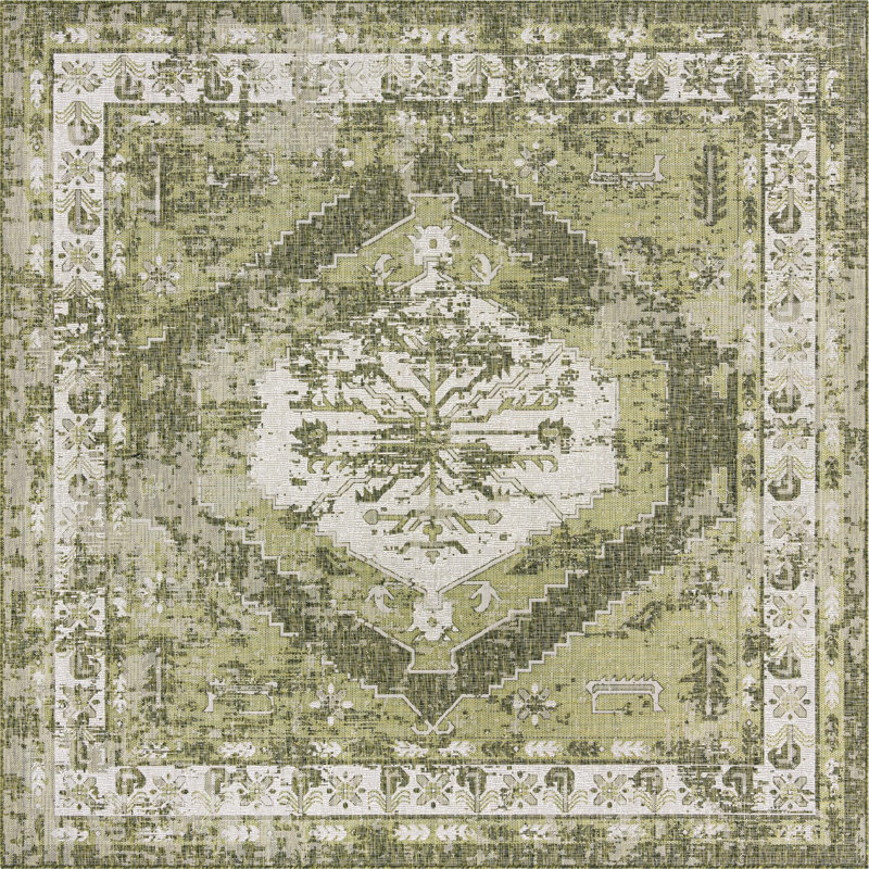 Valerie Oriental Indoor / Outdoor Rug, Square 10'