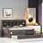 Wooden Daybed With Built-in Bookshelves, Three Storage Drawers And Trundle-1496711617