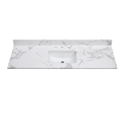 61'' Single Bathroom Vanity Top with Sink