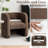 Full Assembled Upholstered Barrel Armchair, Transitional Modern Accent Chair for Living Room Set of 2-1641904656