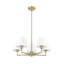 Lustre 5 lumières Ryckman en nickel brossé-117714971