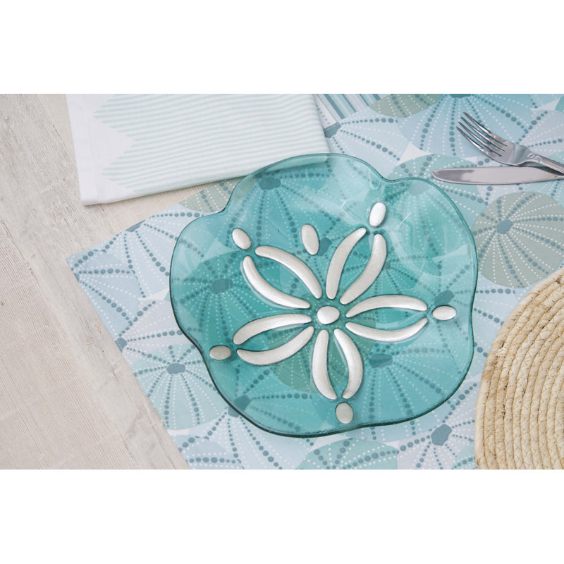 Assiette plate décorative bord de mer Sea Sand Sand Dollar