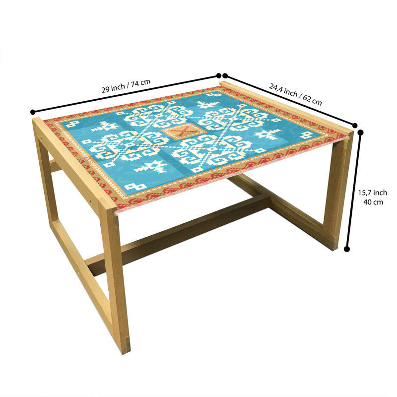 Imogin Sled Coffee Table, 40cm H x 74cm W x 62cm D