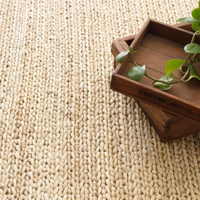 Jute Handwoven Natural Rug, Runner 2'6" x 8'