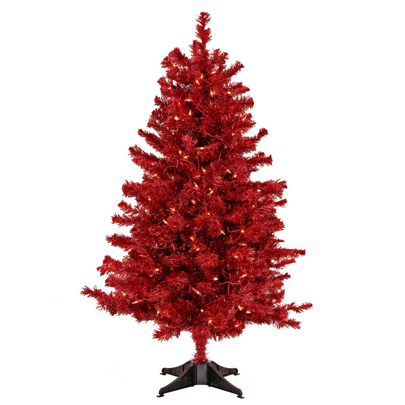 Easy Set-Up Lighted Pine Christmas Tree
