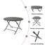 Table à manger ronde pliable