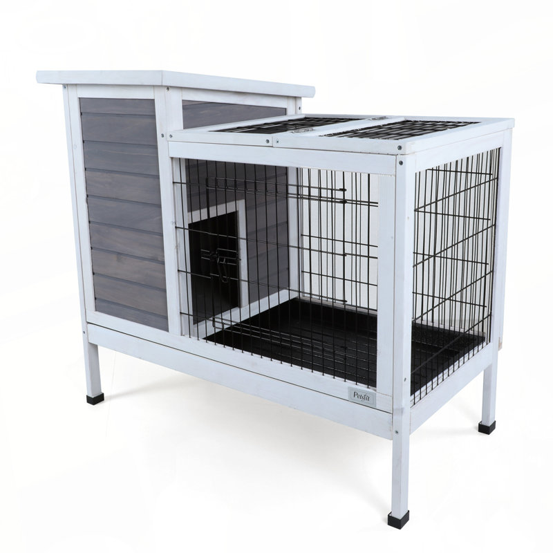 Cage pour lapin Ceevah, gris