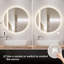 Miroir de salle de bain rond Naliyah-1418264213