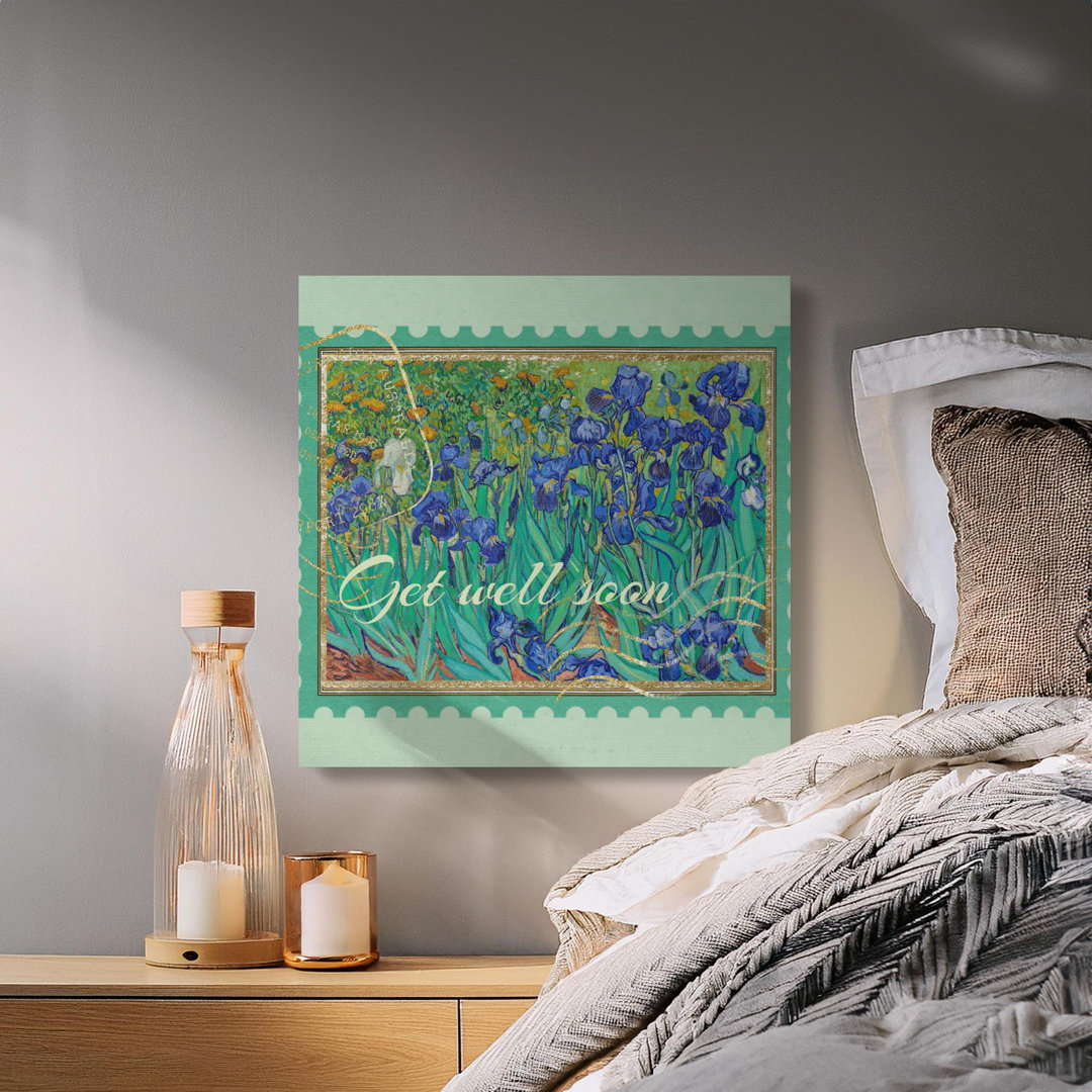 Van Gogh Irises Canvas Wall Art, Get Well Soon Gift, Gallery Wrapped, Ready to Hang, Archival Quality, Floral Art, Impressionist Art