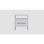 58.4cm W Solid + Manufactured Wood Bedside Table-1357187411