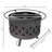 Karline 30" Round Wood-Burning Black Finish Steel Crossweave Smokeless Fire Pit