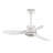 Modern White Ceiling Fan With Light, Featuring 3 Abs Plastic Blades, Remote Control Operation, Reversible Dc Motor, And Dimmable Led Lighting.-517838530
