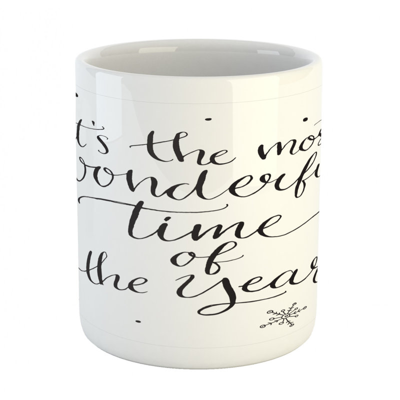 Grande tasse à café en typographie