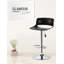 Tabouret de bar pivotant à hauteur réglable Jadene-953814864