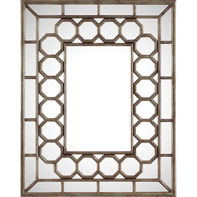Wood Flat Wall Mirror
