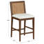 Tabouret de comptoir tissé Emilio-129437337
