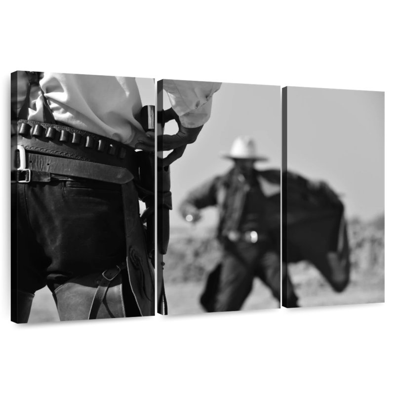 Lelar Cowboy Duel, 48" H x 74" W