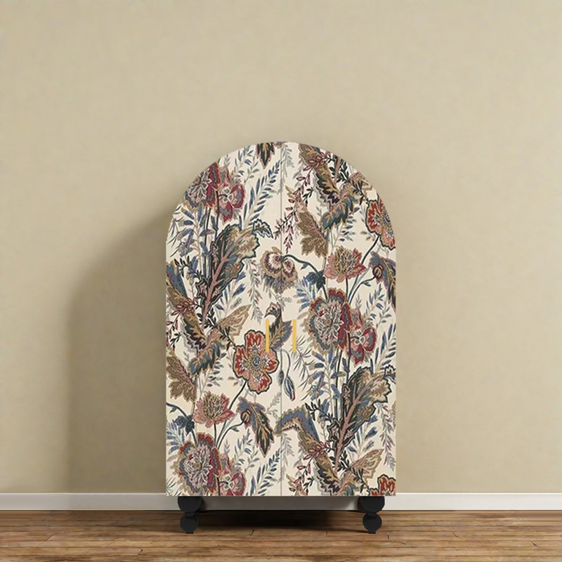 Garde-robe de rangement rétro American Light, Noir / multicolore