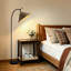Cerelia 63.8" Arched Rattan Floor Lamp With Pull Chain, Handwoven Standing Light For Living Room Bedroom