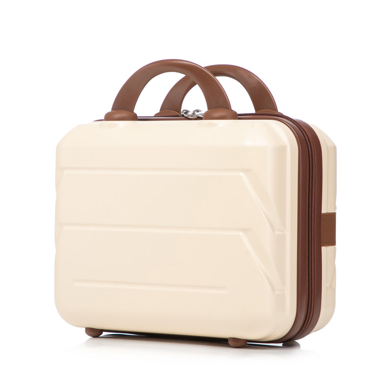 14 "/ 20" 2 pièces / ensemble dans un bagage à roulettes en ABS, avec serrure à combinaison, étui à cosmétiques 14 "