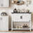 31.5'' Wood Console Table With Storage, Farmhouse Entryway Table With 2-Door-1581067777