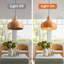 Bamboo Slice Pendant Light, Natural Bamboo Shade, Iron Frame, Adjustable Height, E27 Socket, 45 Cm Diameter, For Scandinavian Boho Decor (Bulb Not Included)