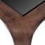 Coffee Table Quentin Oxidized Look Black Glass