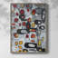 «Fruit Collage I», reproduction encadrée - bois massif-333632112