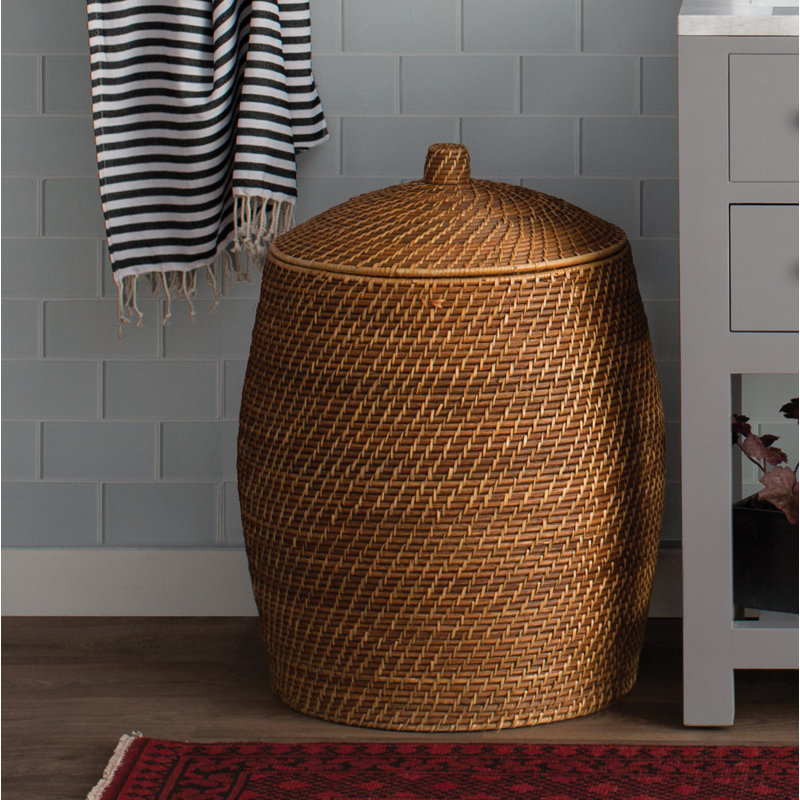 Panier à linge Quamba, Brun miel