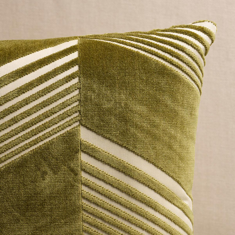 Schumacher X Victor Glemaud Square Pillow Cover & Insert, Green