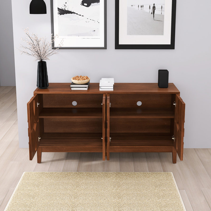 Buffet 60,5 "Mid Century, Noyer