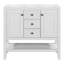 (Base seulement) Meuble-lavabo sans lavabo, 2 armoires et tiroirs, tablette ouverte-99998758