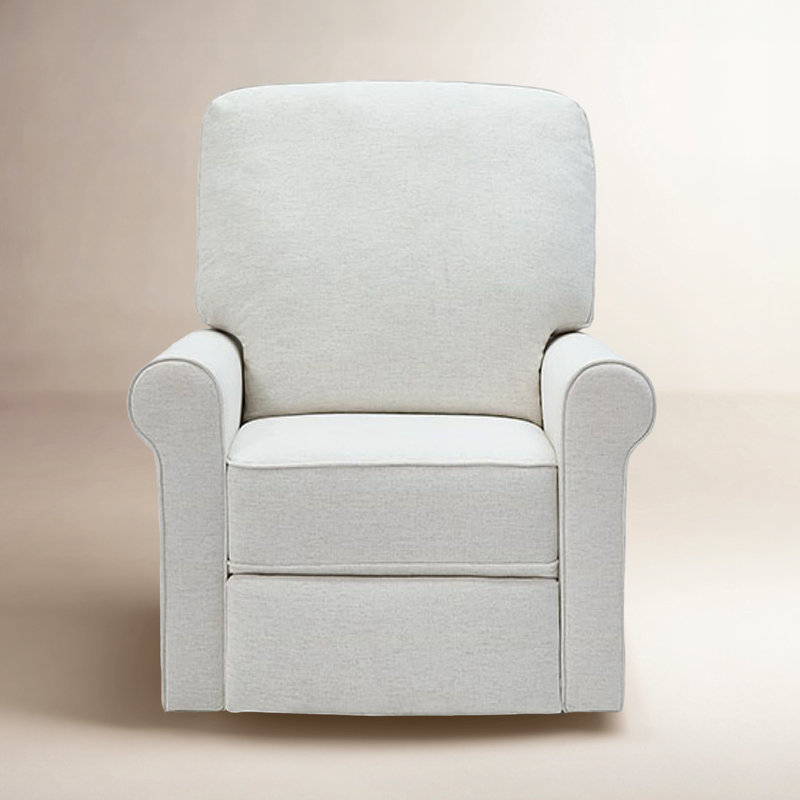 Vanderpool Swivel Recliner, Snow White Crypton®