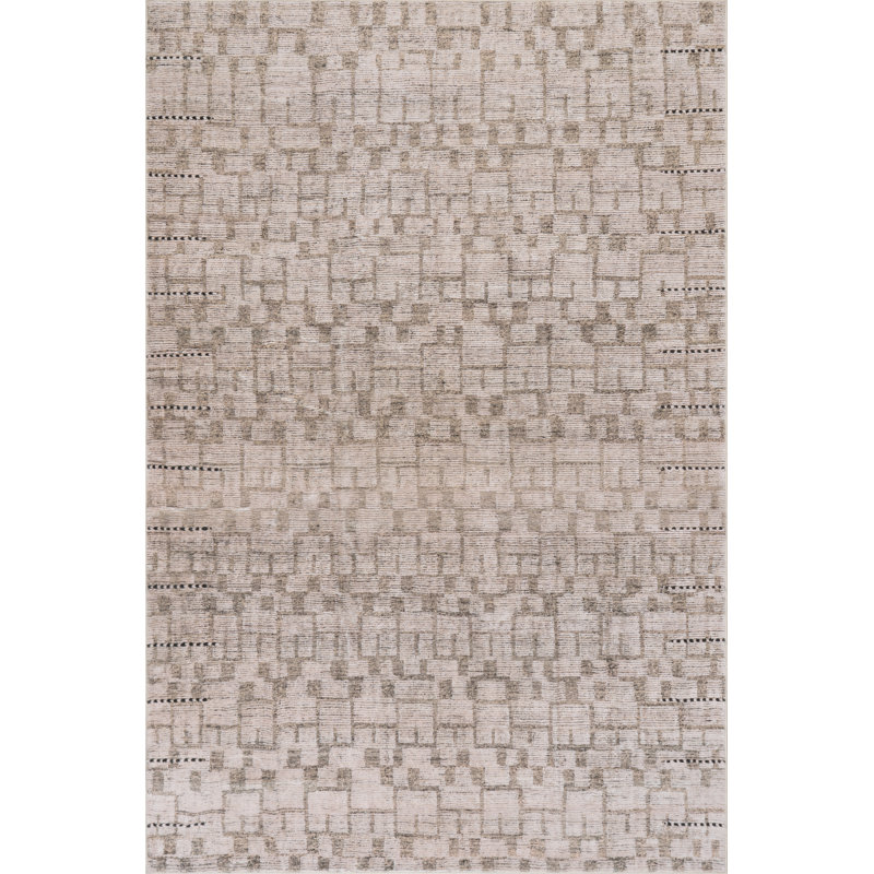 Nuloom Vessara Abstract Handmade Wool Area Rug, Rectangle 4' x 6'