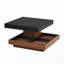 Modern Square 360°Rotating Coffee Table With Three Detachable Tray-114232476