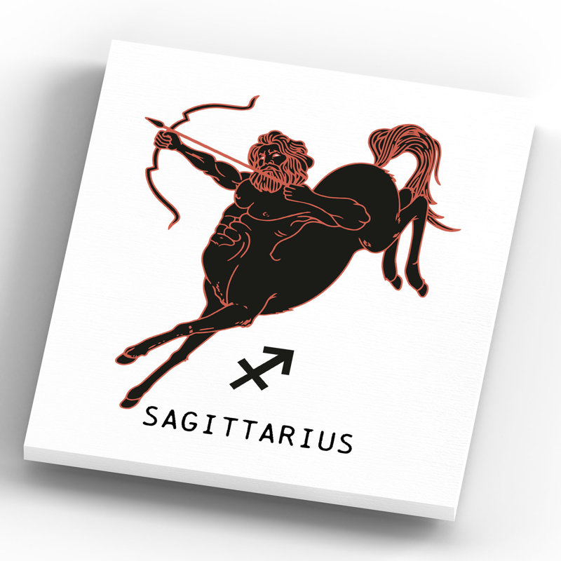 Kana Zodiac Sagittarius - Print on Wood