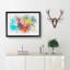 Rainbow Macaw Parrot - Picture Frame Painting Print-56856086-56856089