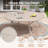 Outdoor Round Metal Patio Dining Table-1361169567