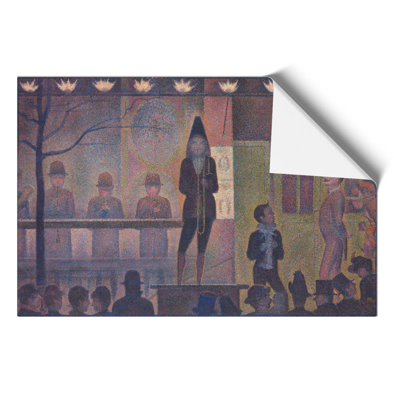 Circus Sideshow by Georges Seurat - Frameless Print, 21cm H x 30cm W x 0.1cm D
