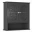 Armoire de salle de bain murale blanche-640432144