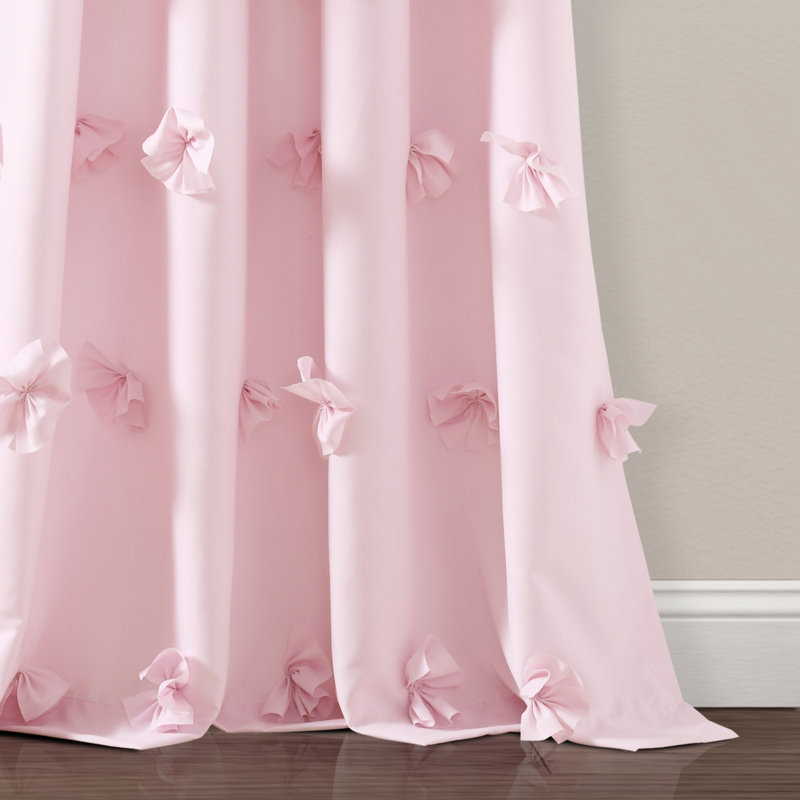 Riley Semi Sheer Curtain Single Panel, 54" W x 95 L, Lilac