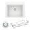 Liven 25" L x 22" W Dual Mount Luandry Sink with Task Basket & Strainer