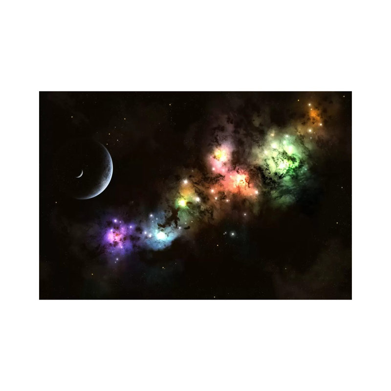 Artist's Concept of Planet Carenteen 1 Piece Wrapped Canvas Wall Art, 30.48 cm H x 45.72 cm W