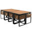 Ensemble de salle à manger de jardin en bois d'acacia 18 pièces GO-498138286-498138288