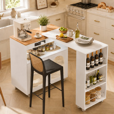 Îlot de cuisine en bois
